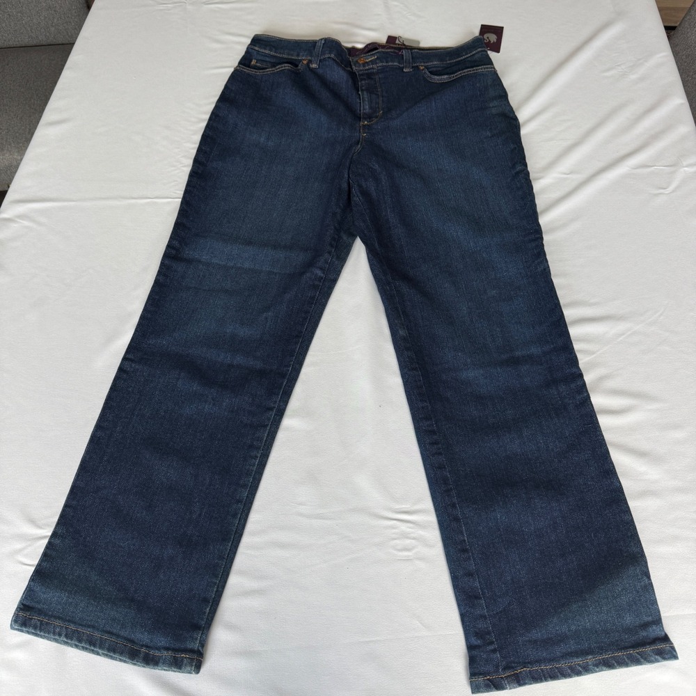 Gloria Vanderbilt Amanda Jeans 14 Short Madison Dark Wash Stretch NWT
